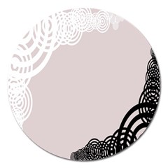 Circles Background Magnet 5  (round) by Nexatart