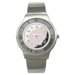 Circles Background Stainless Steel Watch by Nexatart