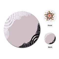 Circles Background Playing Cards (round)  by Nexatart