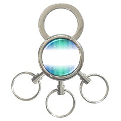 Blue Stripe With Water Droplets 3-ring Key Chains by Nexatart