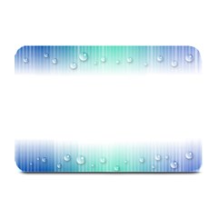 Blue Stripe With Water Droplets Plate Mats by Nexatart