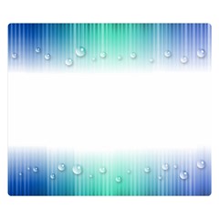 Blue Stripe With Water Droplets Double Sided Flano Blanket (small)  by Nexatart