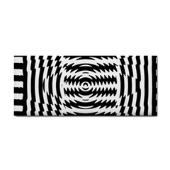 Black And White Abstract Stripped Geometric Background Cosmetic Storage Cases by Nexatart