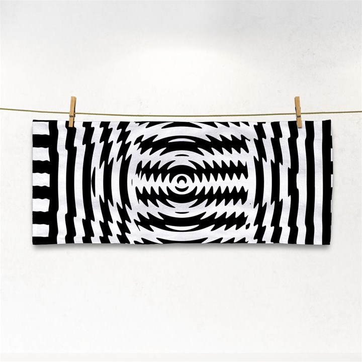 Black And White Abstract Stripped Geometric Background Cosmetic Storage Cases