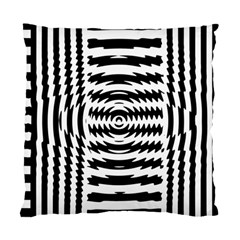 Black And White Abstract Stripped Geometric Background Standard Cushion Case (one Side) by Nexatart