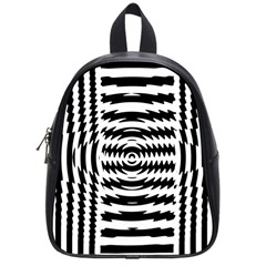 Black And White Abstract Stripped Geometric Background School Bags (small)  by Nexatart