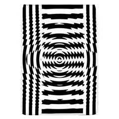 Black And White Abstract Stripped Geometric Background Flap Covers (l)  by Nexatart