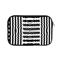 Black And White Abstract Stripped Geometric Background Apple Ipad Mini Zipper Cases by Nexatart