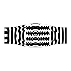 Black And White Abstract Stripped Geometric Background Stretchable Headband