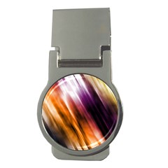 Colourful Grunge Stripe Background Money Clips (round)  by Nexatart