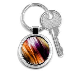 Colourful Grunge Stripe Background Key Chains (round) 