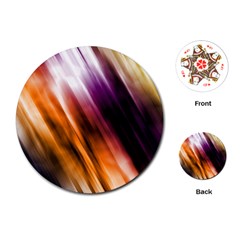 Colourful Grunge Stripe Background Playing Cards (round)  by Nexatart