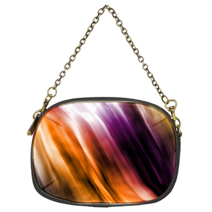 Colourful Grunge Stripe Background Chain Purses (One Side) 