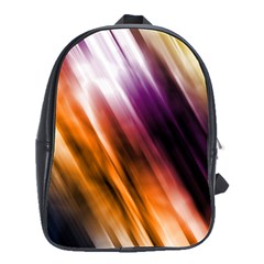 Colourful Grunge Stripe Background School Bags(large)  by Nexatart