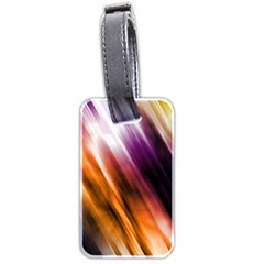 Colourful Grunge Stripe Background Luggage Tags (two Sides) by Nexatart