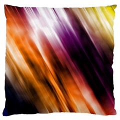 Colourful Grunge Stripe Background Large Cushion Case (two Sides) by Nexatart