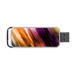 Colourful Grunge Stripe Background Portable Usb Flash (two Sides) by Nexatart