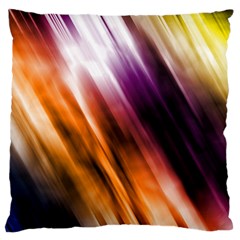 Colourful Grunge Stripe Background Large Flano Cushion Case (two Sides) by Nexatart