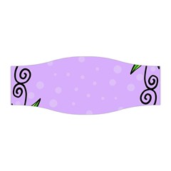 Hand Drawn Doodle Flower Border Stretchable Headband by Nexatart