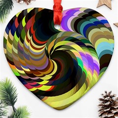 Spiral Of Tubes Ornament (heart) by Nexatart