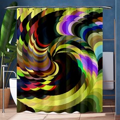 Spiral Of Tubes Shower Curtain 60  X 72  (medium)  by Nexatart