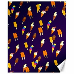 Seamless Cartoon Ice Cream And Lolly Pop Tilable Design Canvas 16  X 20   by Nexatart