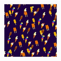 Seamless Cartoon Ice Cream And Lolly Pop Tilable Design Medium Glasses Cloth by Nexatart