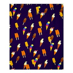 Seamless Cartoon Ice Cream And Lolly Pop Tilable Design Shower Curtain 60  X 72  (medium)  by Nexatart