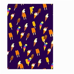 Seamless Cartoon Ice Cream And Lolly Pop Tilable Design Large Garden Flag (two Sides) by Nexatart