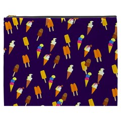 Seamless Cartoon Ice Cream And Lolly Pop Tilable Design Cosmetic Bag (xxxl)  by Nexatart