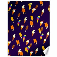 Seamless Cartoon Ice Cream And Lolly Pop Tilable Design Canvas 36  X 48   by Nexatart