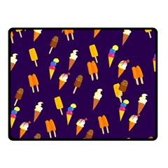 Seamless Cartoon Ice Cream And Lolly Pop Tilable Design Fleece Blanket (small) by Nexatart