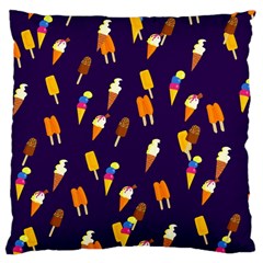 Seamless Cartoon Ice Cream And Lolly Pop Tilable Design Large Cushion Case (two Sides) by Nexatart