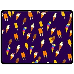 Seamless Cartoon Ice Cream And Lolly Pop Tilable Design Double Sided Fleece Blanket (large)  by Nexatart