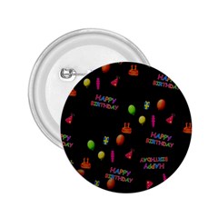 Cartoon Birthday Tilable Design 2 25  Buttons by Nexatart