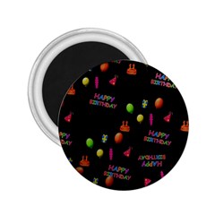 Cartoon Birthday Tilable Design 2 25  Magnets by Nexatart