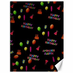 Cartoon Birthday Tilable Design Canvas 36  X 48   by Nexatart