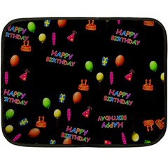 Cartoon Birthday Tilable Design Fleece Blanket (mini) by Nexatart