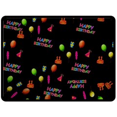 Cartoon Birthday Tilable Design Fleece Blanket (large)  by Nexatart