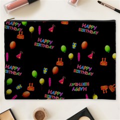 Cartoon Birthday Tilable Design Cosmetic Bag (xxxl)  by Nexatart