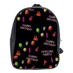 Cartoon Birthday Tilable Design School Bags (xl)  by Nexatart