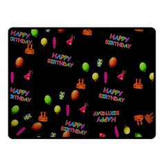 Cartoon Birthday Tilable Design Double Sided Fleece Blanket (small)  by Nexatart