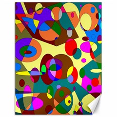 Abstract Digital Circle Computer Graphic Canvas 18  X 24   by Nexatart