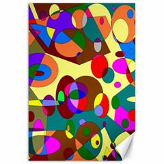 Abstract Digital Circle Computer Graphic Canvas 20  X 30   by Nexatart