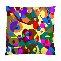 Abstract Digital Circle Computer Graphic Standard Cushion Case (two Sides) by Nexatart