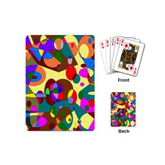 Abstract Digital Circle Computer Graphic Playing Cards (Mini) 