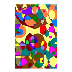 Abstract Digital Circle Computer Graphic Shower Curtain 48  x 72  (Small) 