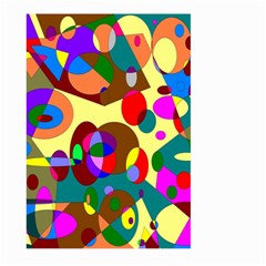 Abstract Digital Circle Computer Graphic Large Garden Flag (two Sides) by Nexatart