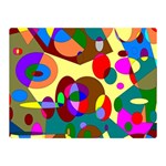 Abstract Digital Circle Computer Graphic Double Sided Flano Blanket (Mini)  35 x27  Blanket Front