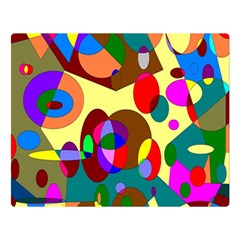 Abstract Digital Circle Computer Graphic Double Sided Flano Blanket (Large) 